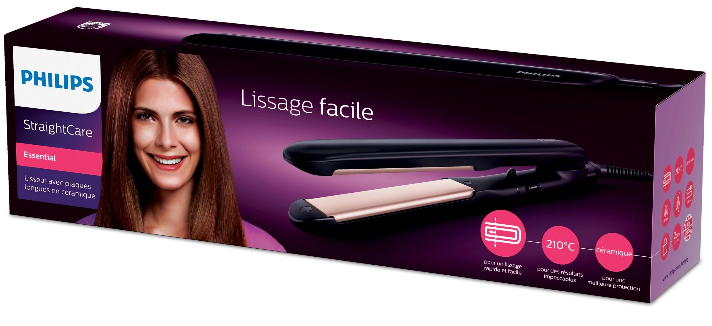 HP8321 - Hair Straightener 210°C Black