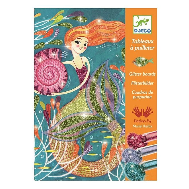 Mermaid Lights Glitter Board Craft Kit - 10 Pack