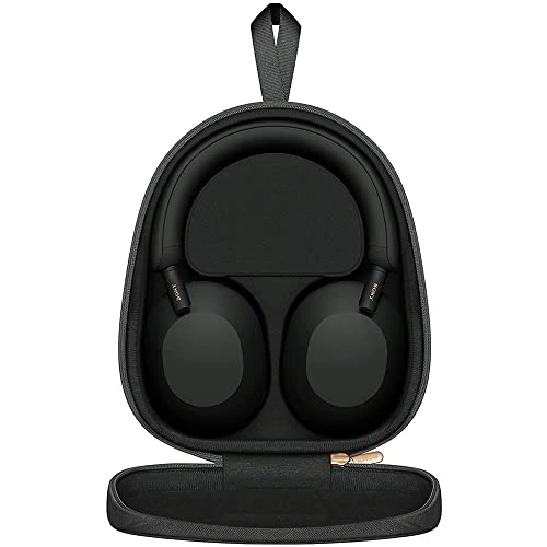 WH-1000XM5 - Wireless Headphone + Headphone Case + Audio Entertainment Essentials Bundle