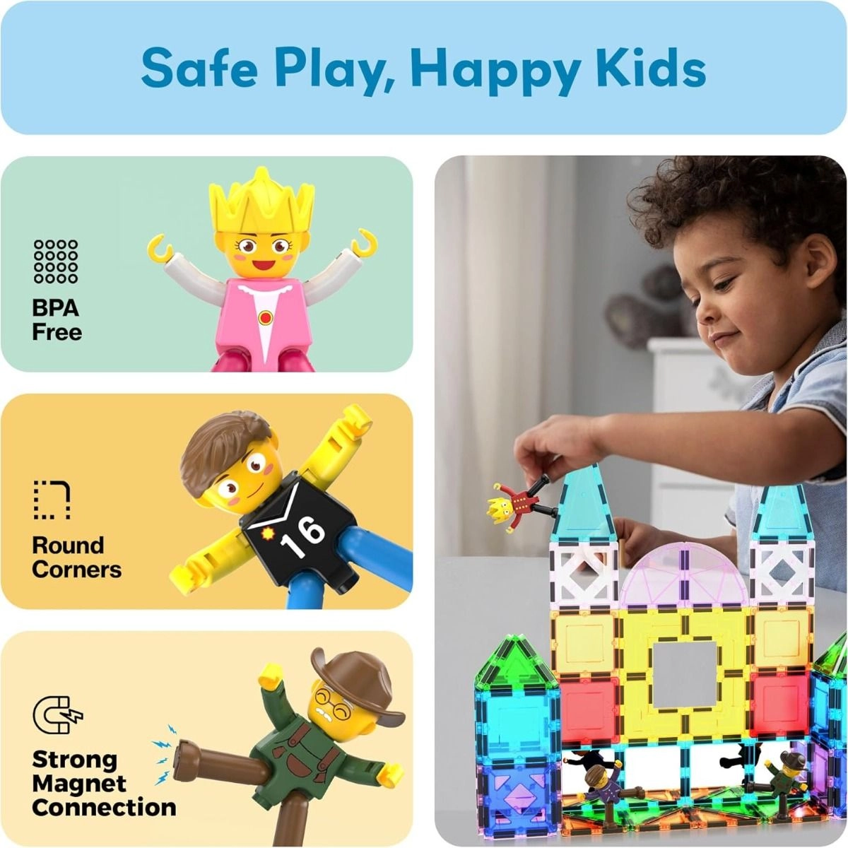 Magnetic Character Figures (ALGT-PTA03) 8 pcs