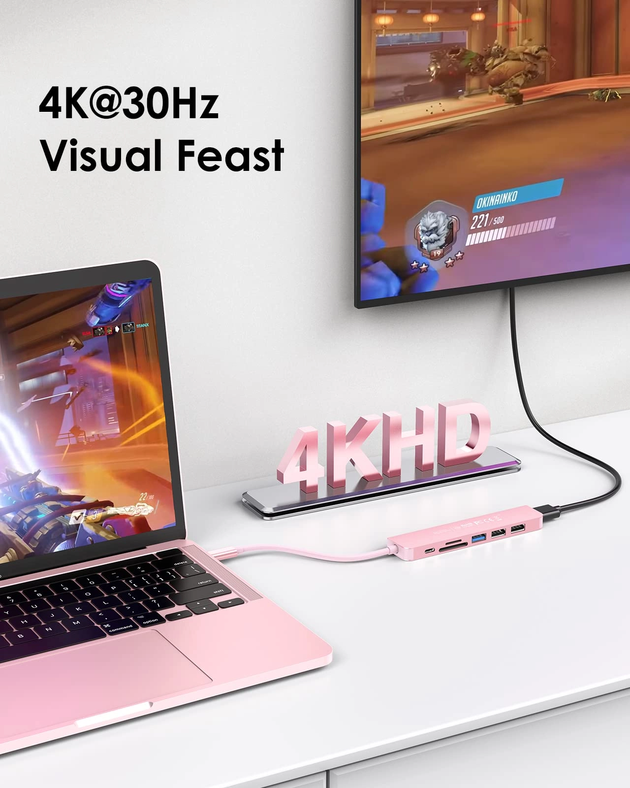 CB-CE18s - 8-in-1 USB-C Hub 4K@60Hz HDMI 100W PD