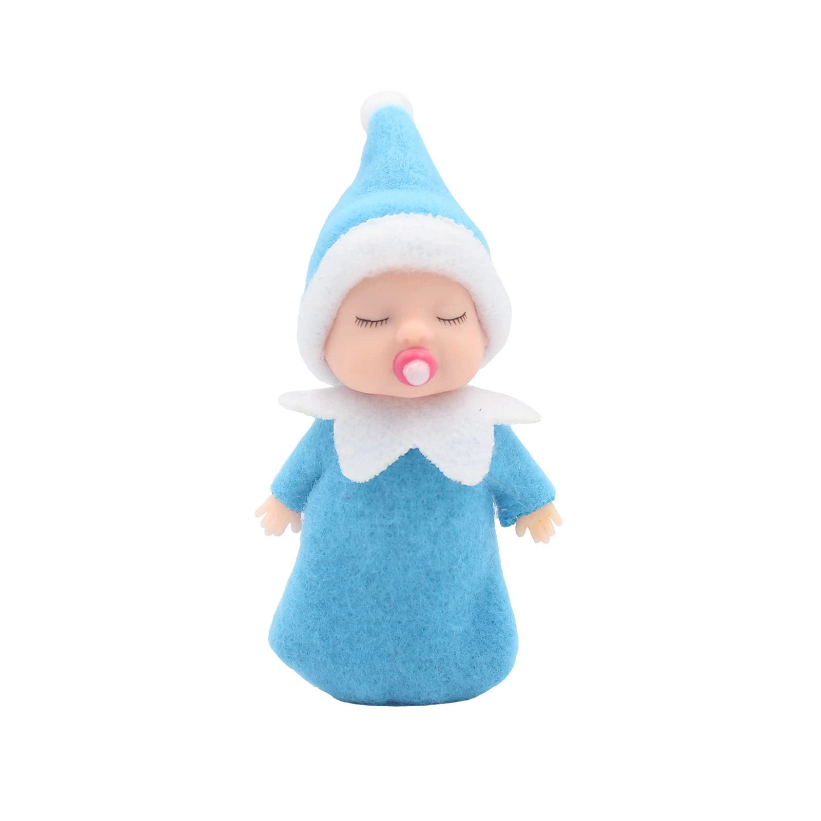 Sleeping Elf Doll - 10cm Plastic Purple