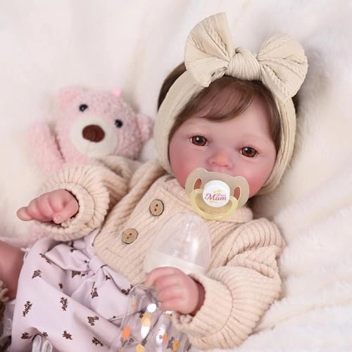 Reborn Baby Doll - 17 Inch Vinyl Cotton Girl Ages 3+