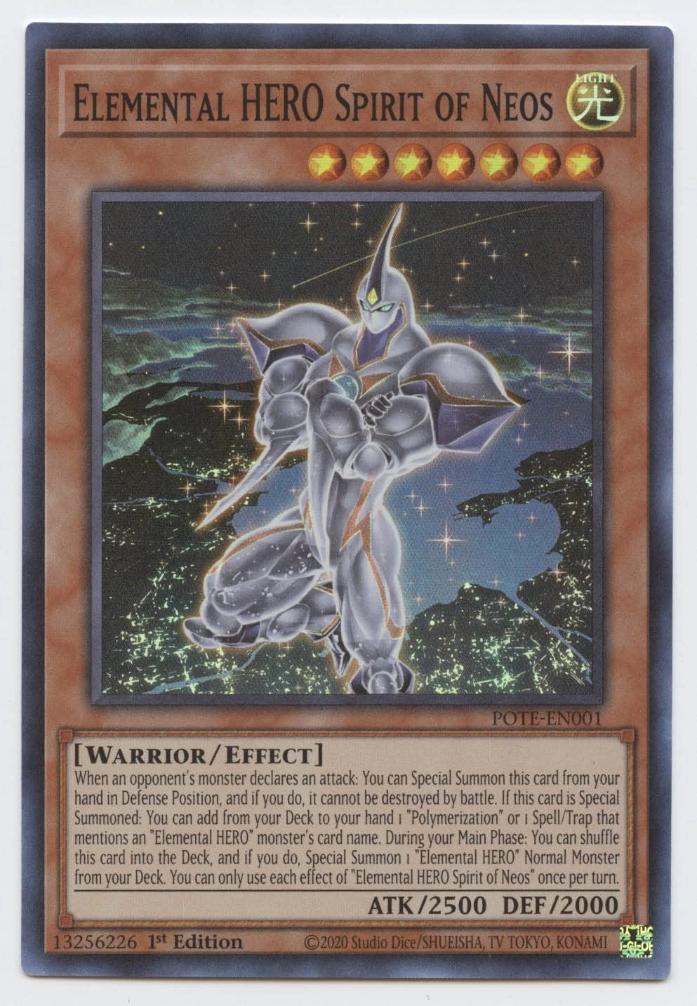 Yu-Gi-Oh! Elemental Hero Spirit of Neos - POTE-EN001 - 1pcs 1st Edition