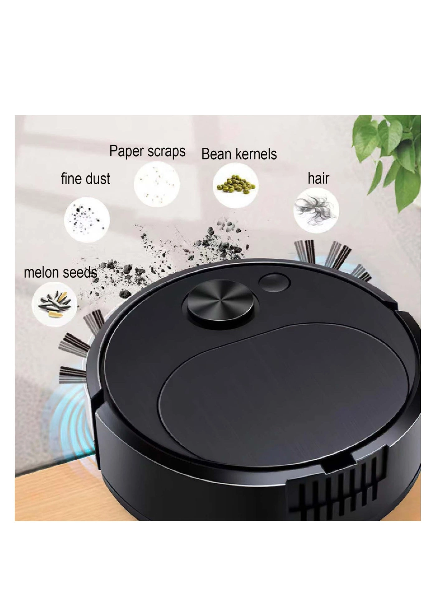 3-in-1 Robot Vacuum - With Mop Cordless USB Rechargeable