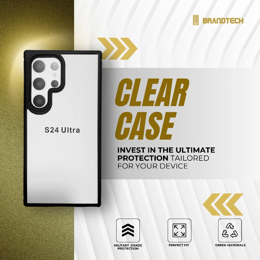 Brandtech Clear Screen Protector + Back Protector for Samsung Galaxy S24 Ultra