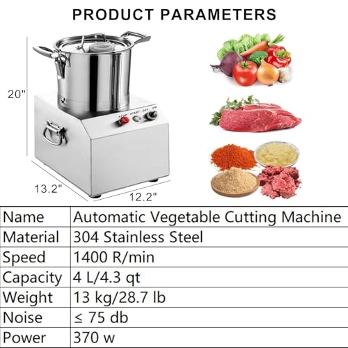 Automatic Vegetable Cutter - 4 l/4.3 qt 370 W