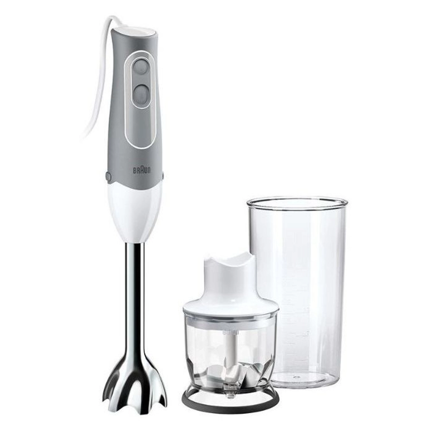 Braun Multiquick Minipimer MQ520MHCGB - Immersion Blender Pasta Attachment Beaker & Chopper