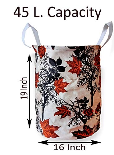 Washing Machine Cover - 6 kg 6.5 kg 7 kg 7.5 kg Brown + Designer Laundry Bag