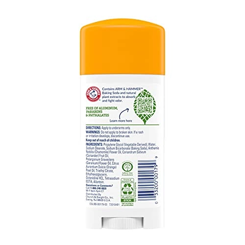 Essentials deodorant - crisp orange citrus 170 gram
