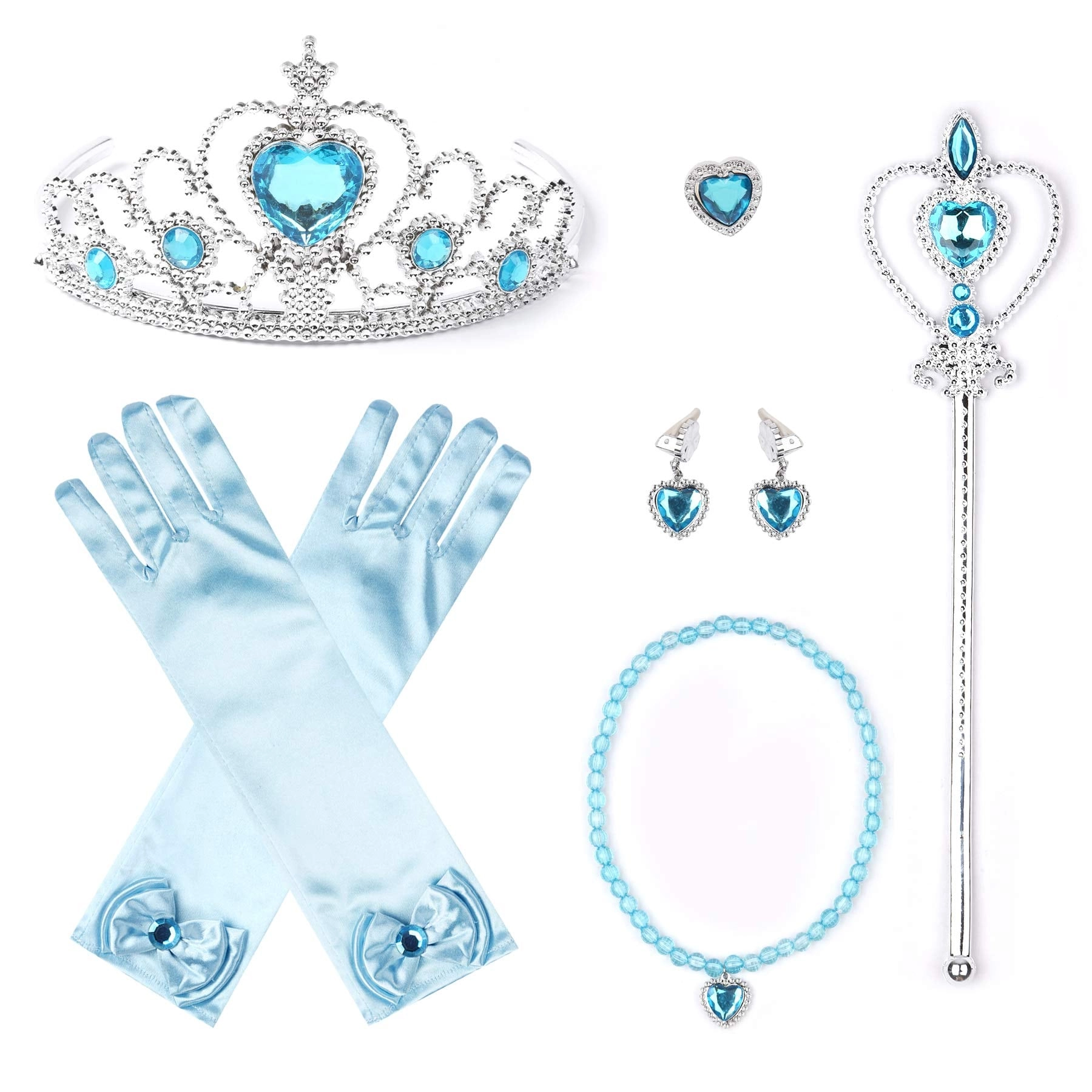 MZA STORES Princess Dress Up Accessories - 8PCS girls Gift Set