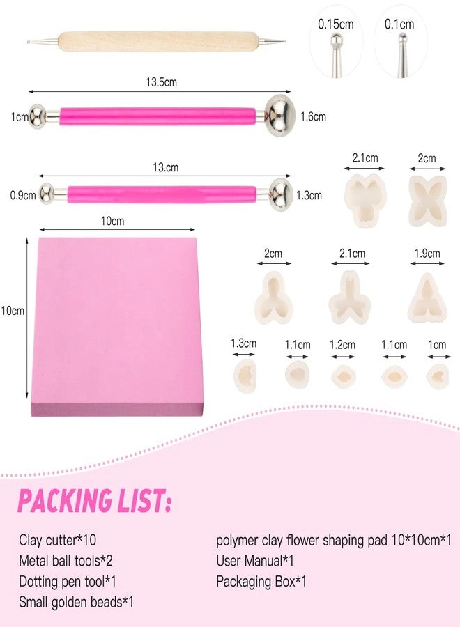 Flower Polymer Clay Cutter - 10Pcs Mini