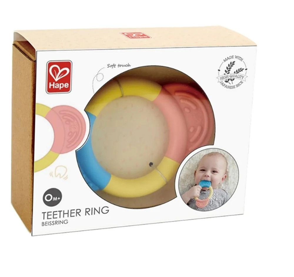 Rattling Rings Teether - rice-based material