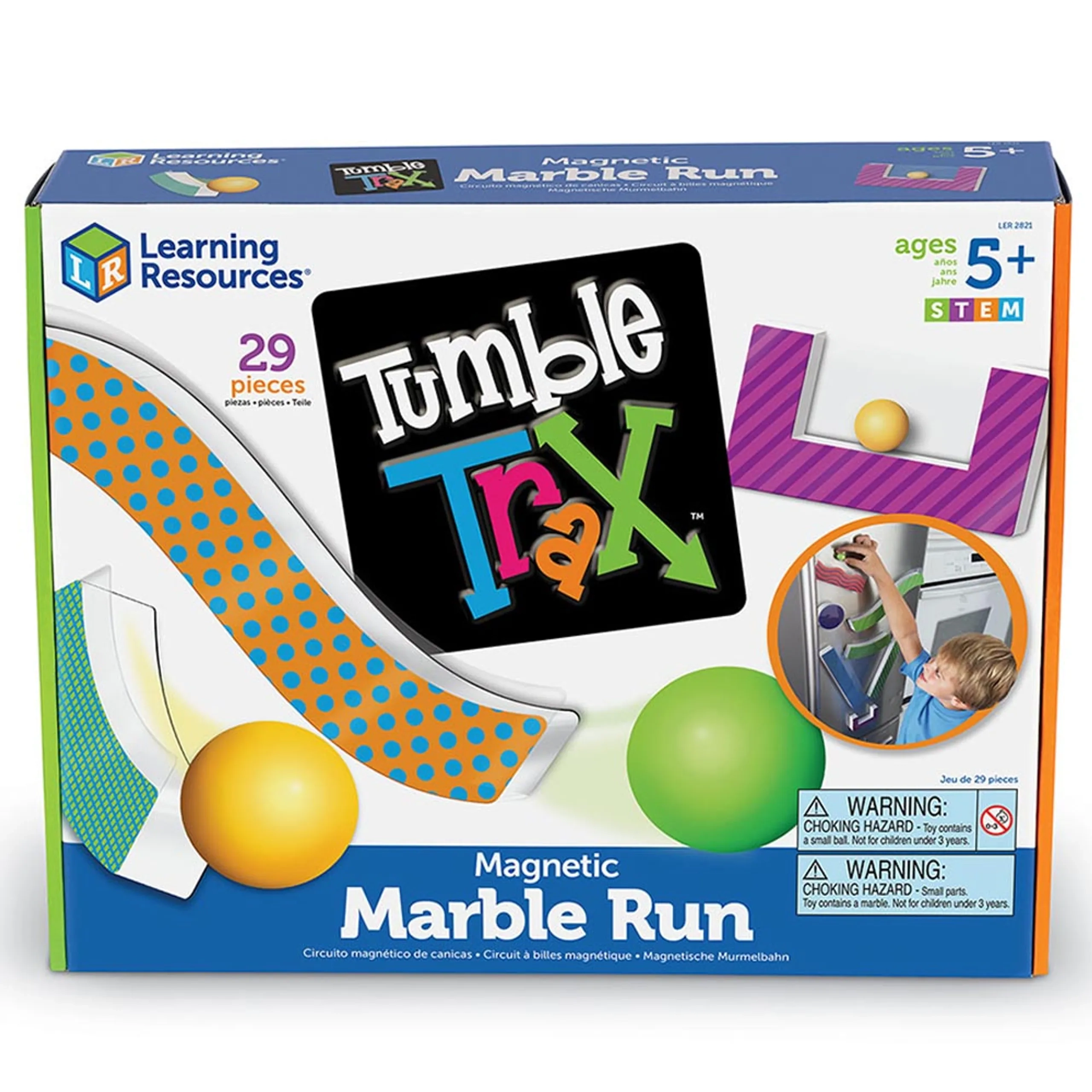 Tumble Trax Magnetic Marble Run - 5 years+ 29 pieces