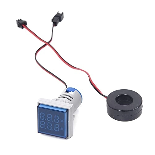 Mini Square L-E-D Digital Voltmeter Ammeter - AC 60-500V 0-100A