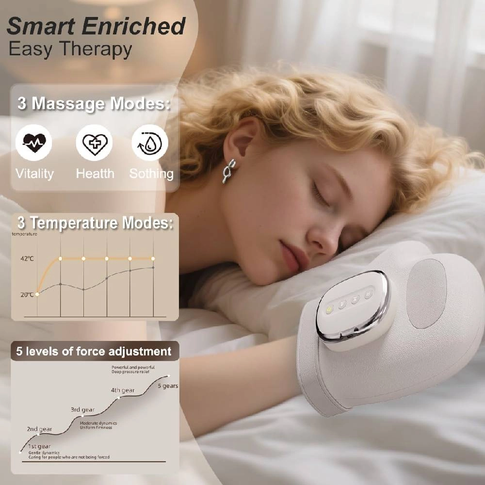 Hand Massager - Heat Compression 3 Modes 5 Intensities
