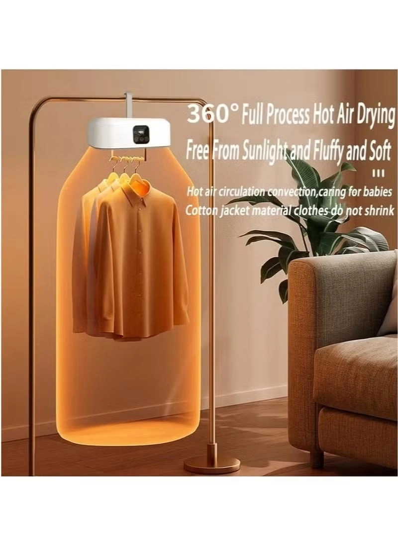 Portable Mini Clothes Dryer - Remote Control 2 Gear Adjustable Heat Levels