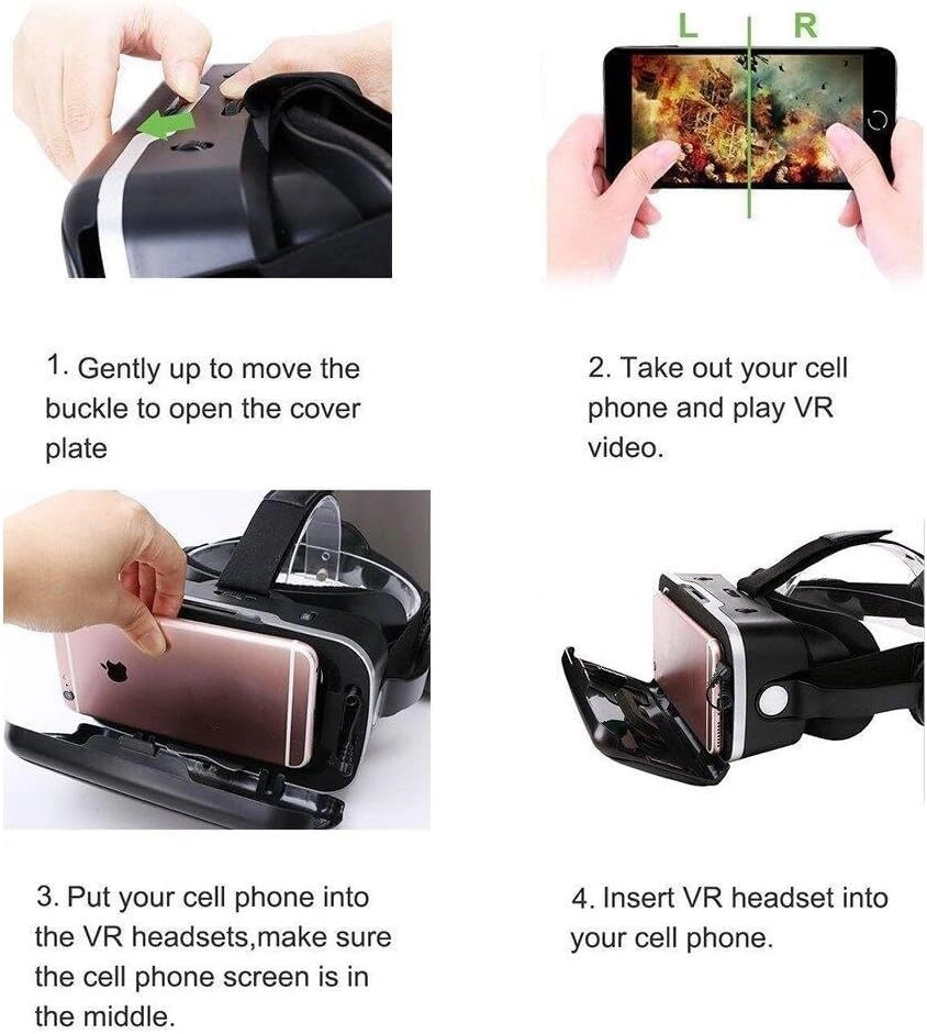 VR Glasses - Remote Control 3D 5.0-7.2 Inch