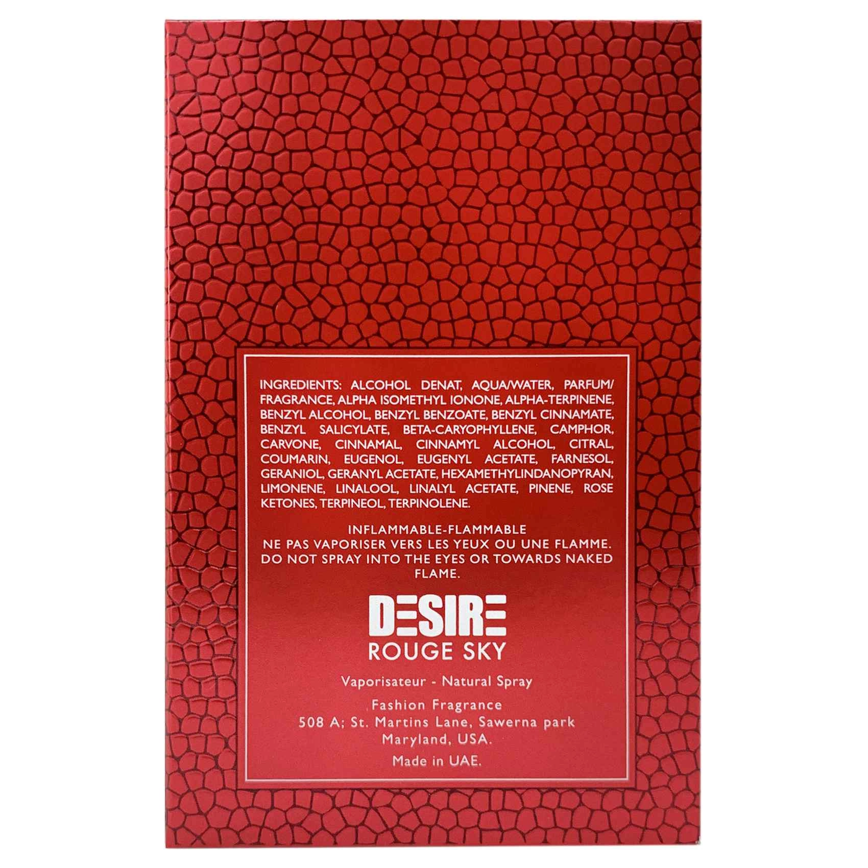 Desire Rough Sky Eau de Parfum 100ml