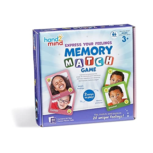 Express Your Feelings Memory Match Game - 5 - 12 years 80 pieces