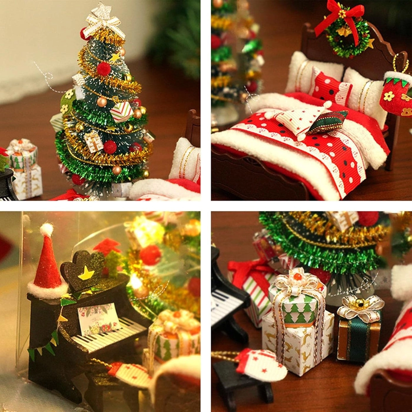 Christmas House Kit - 3D LED Wood