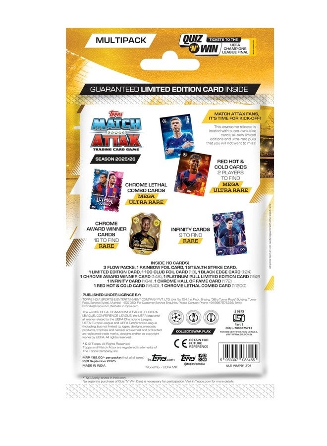 UEFA Champions League Match Attax - 18 pcs