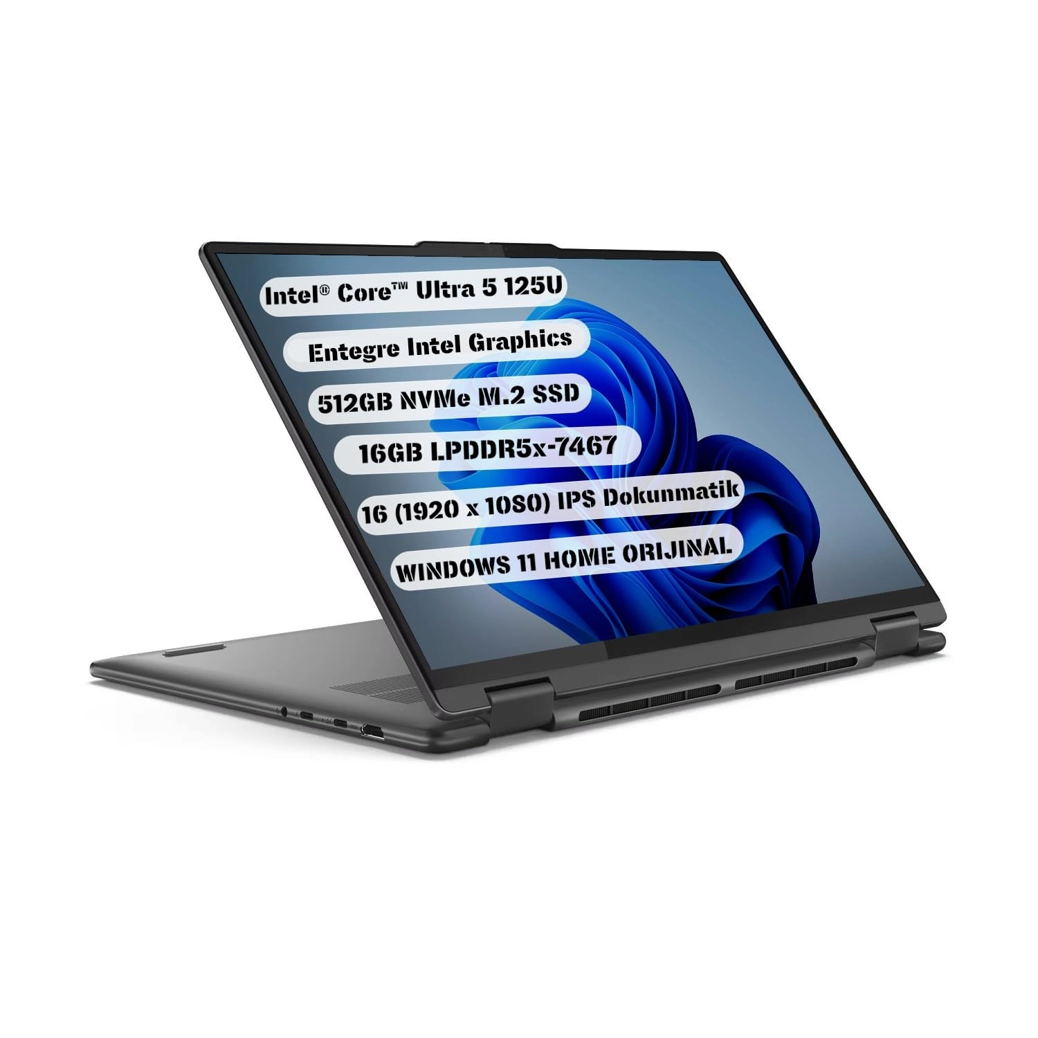 Lenovo Yoga 7 16IML9 83DL0000US - 16'' Core Ultra 5-125U 16GB DDR5 512GB SSD