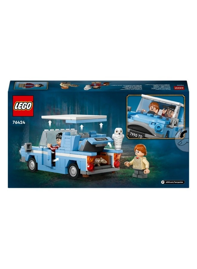 Harry Potter LEGO Flying Ford Anglia (76424) - Buildable model Ron Weasley minifigure Hedwig figure