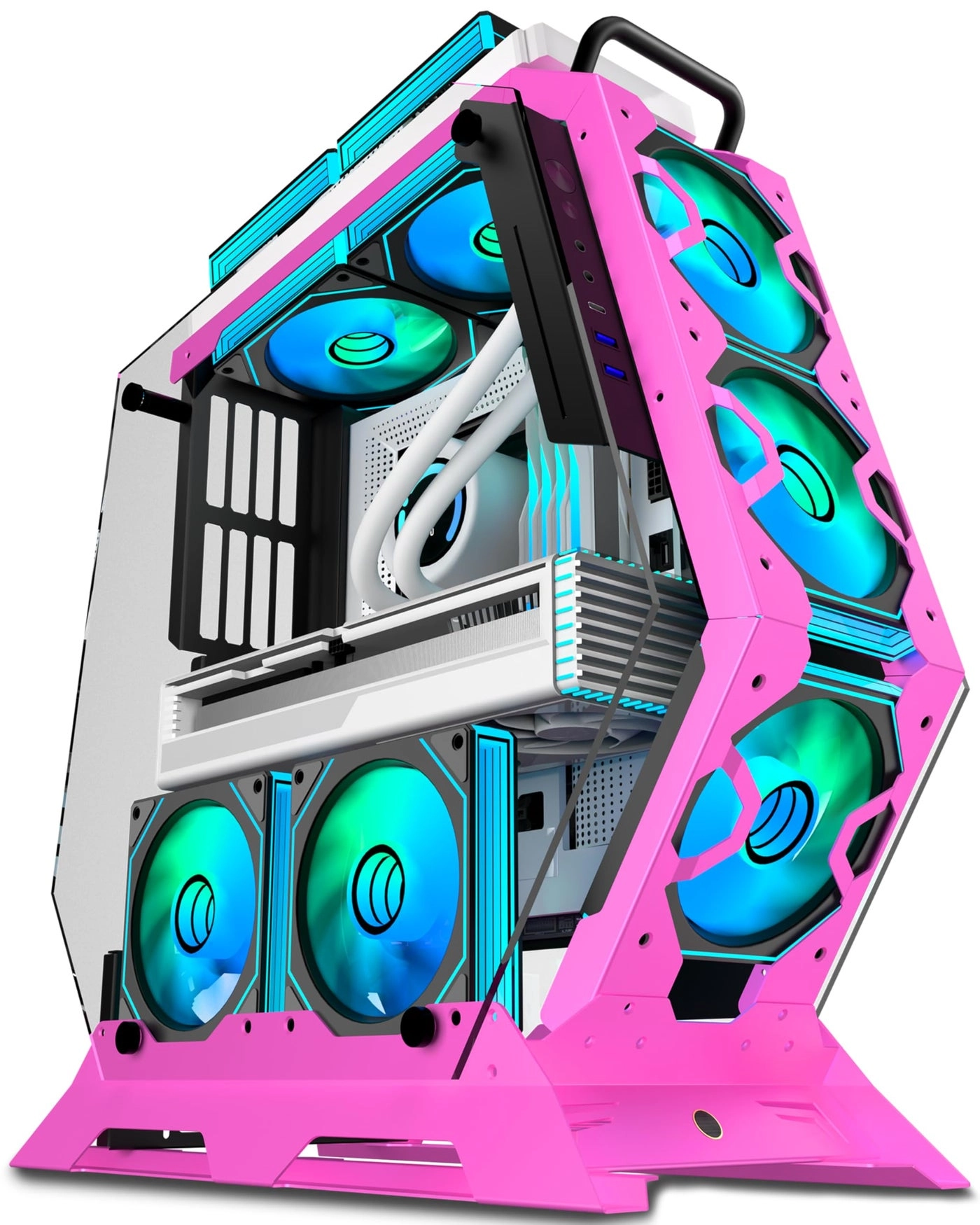 PC CASE ATX - Full-View Tempered Glass Mid Tower