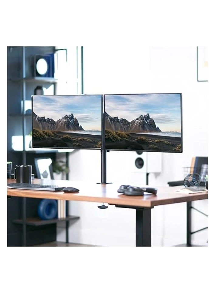 Dual LCD Monitor Desk Mount Stand - 2 27in