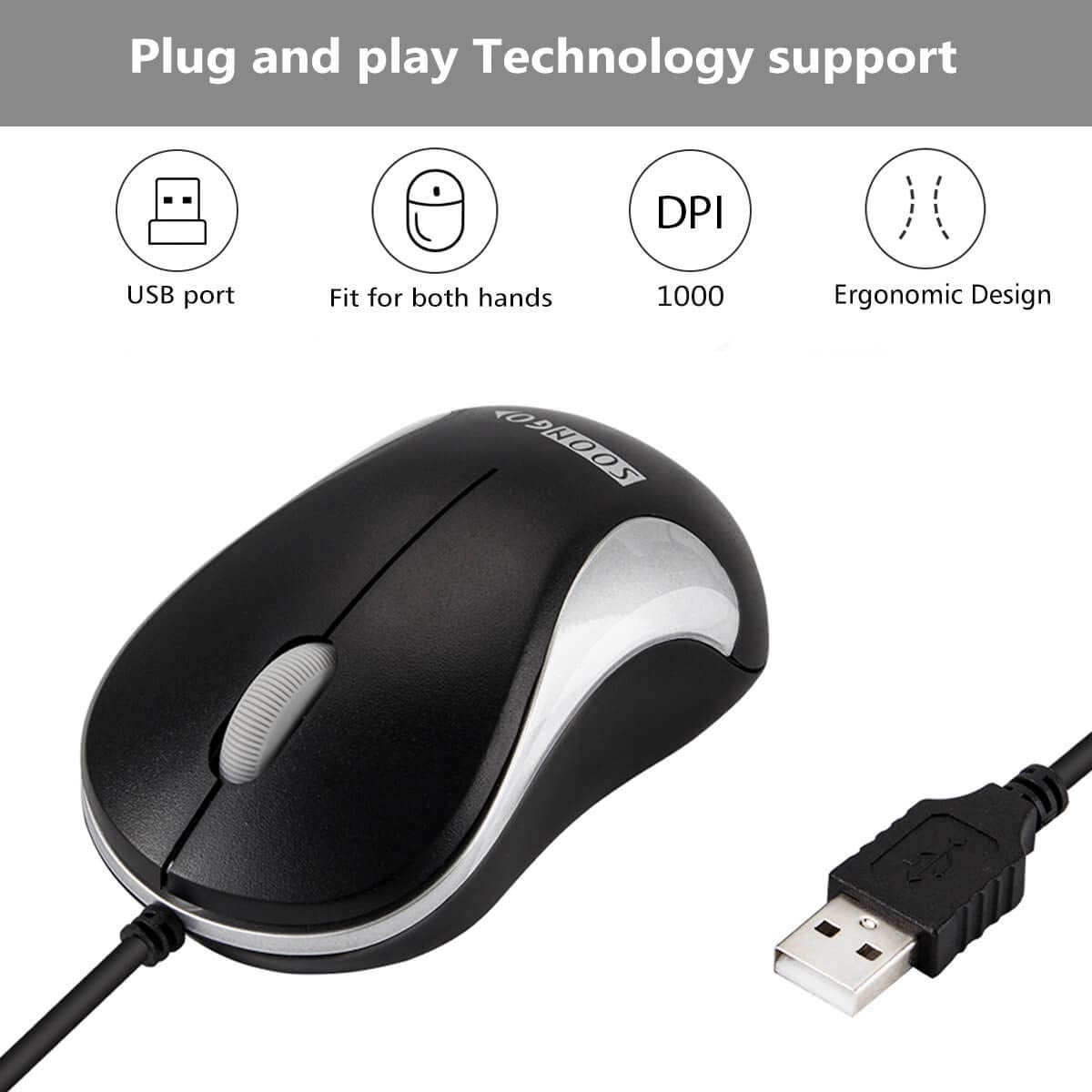 Mini USB Mouse - Wired