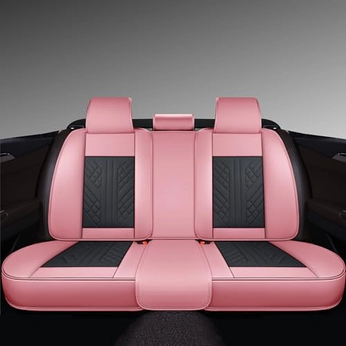 Bench Seat Cover - Rear Seat Pink And Black