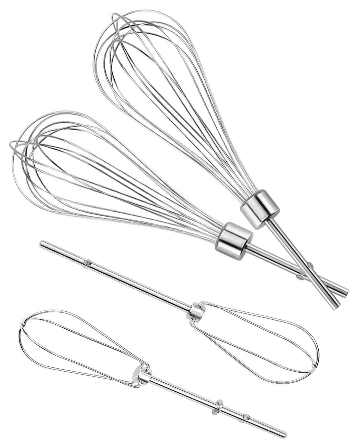 Fetechmate KHM2B - Hand Mixer Turbo Beaters 2 Pack Stainless Steel Pro Whisk