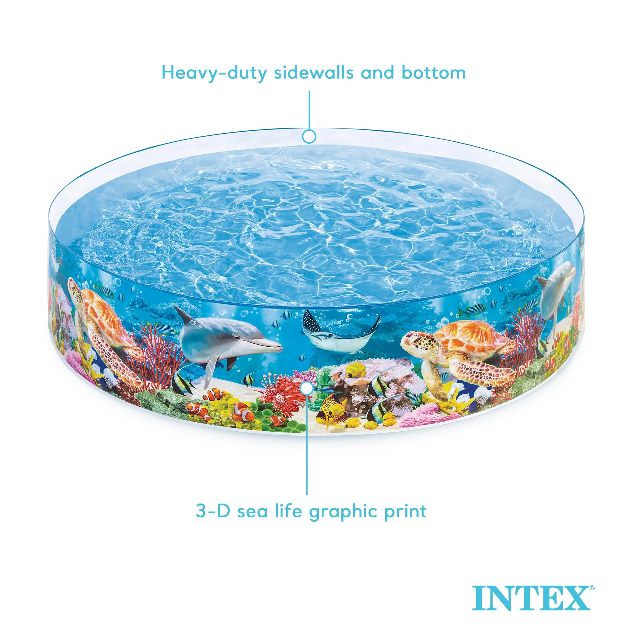 Deep Blue Sea Snapset Pool - 244cm