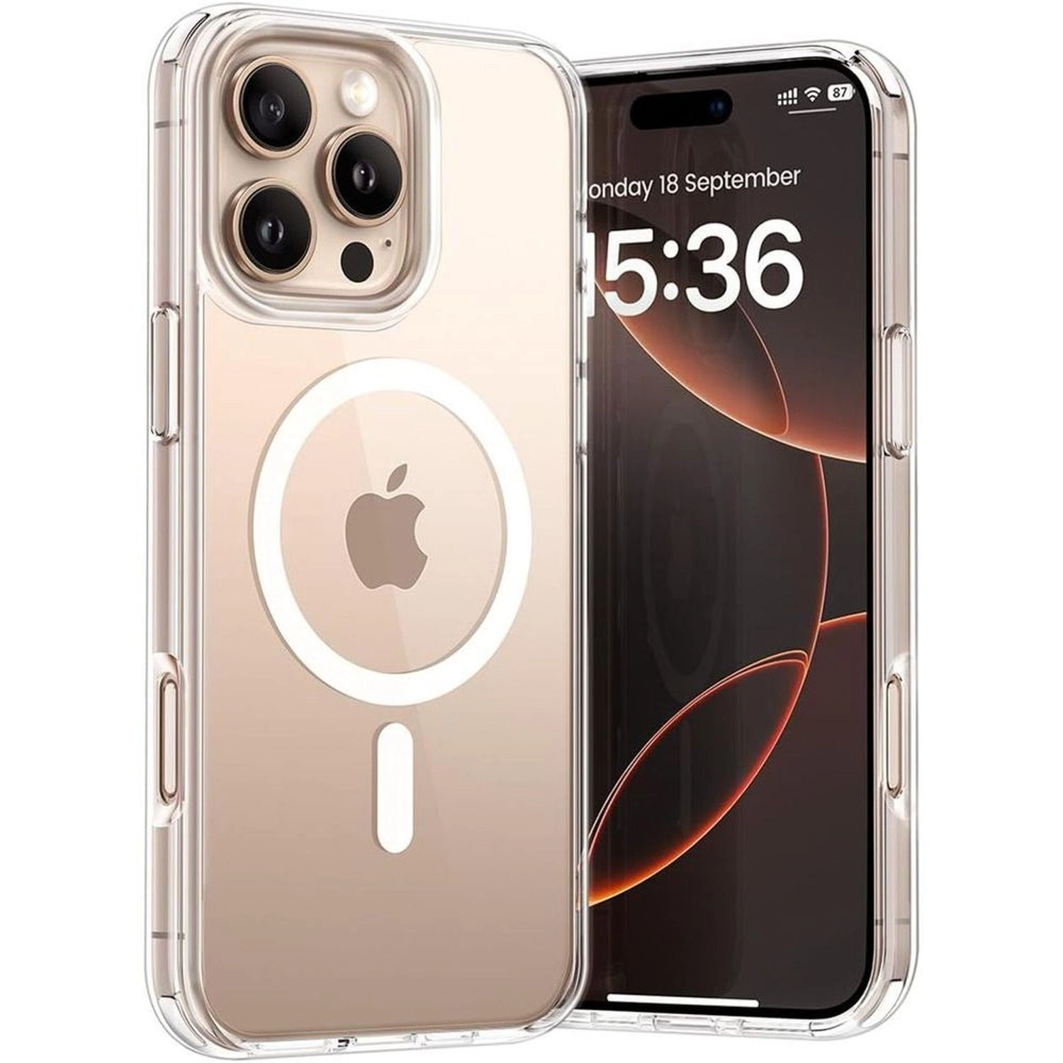 Symantec MCAP16PM01CL Clear Case for iPhone 16 Pro Max