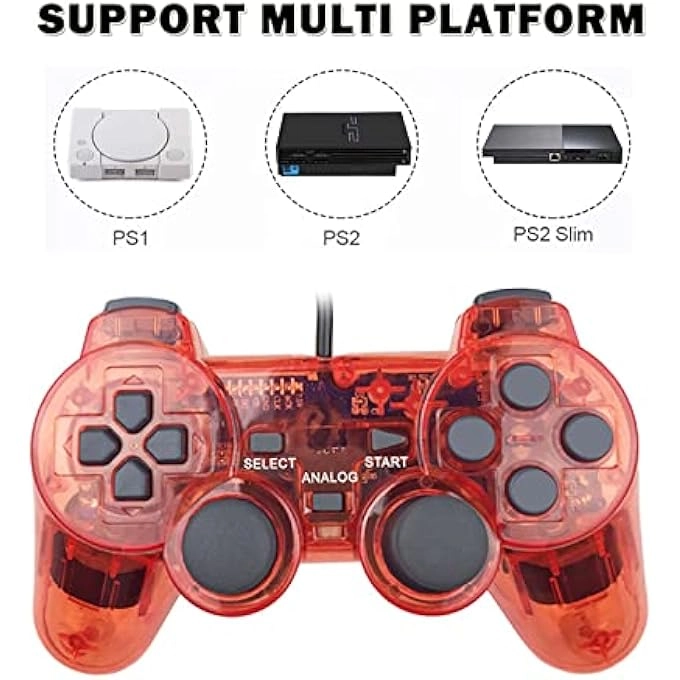 PS2 Wired Controller - BLACK PS2 Pack