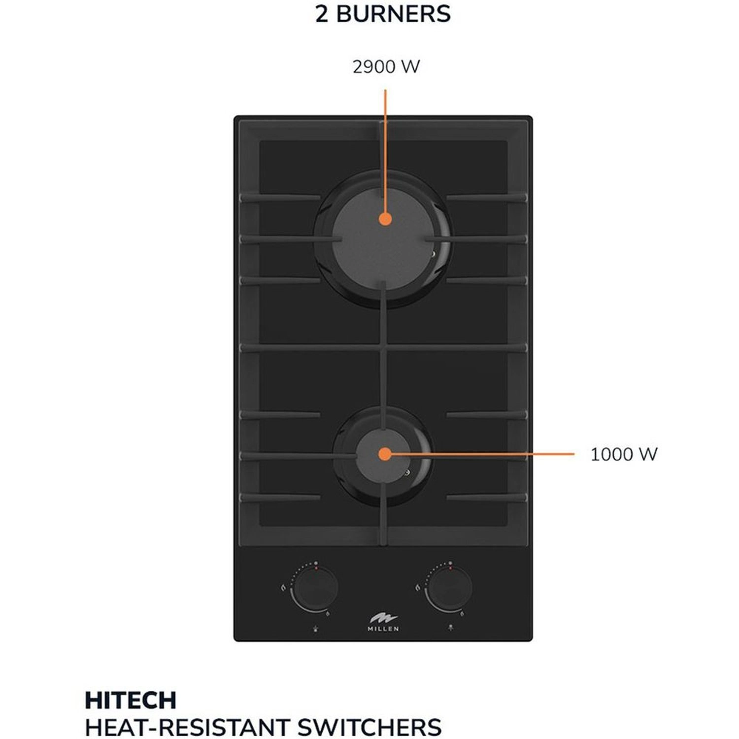 MGHG3002BL Gas hob