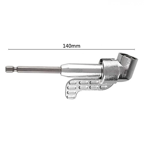 105 Degree Right Angle Drill - Short & Long 1/4inch + Flexible Extension Bar - 12"