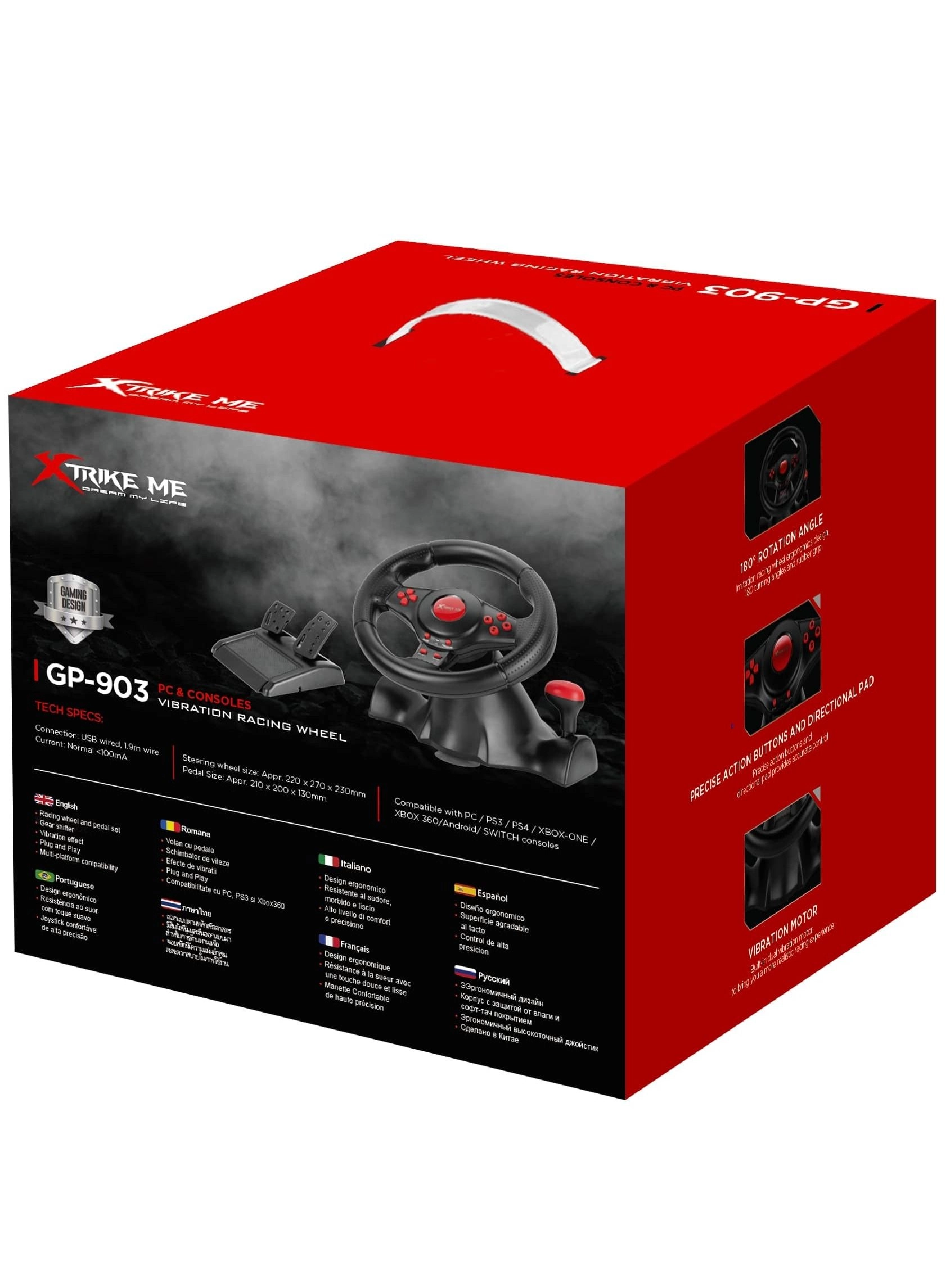 GP-903 Racing Wheel & Pedals - PC & Consoles