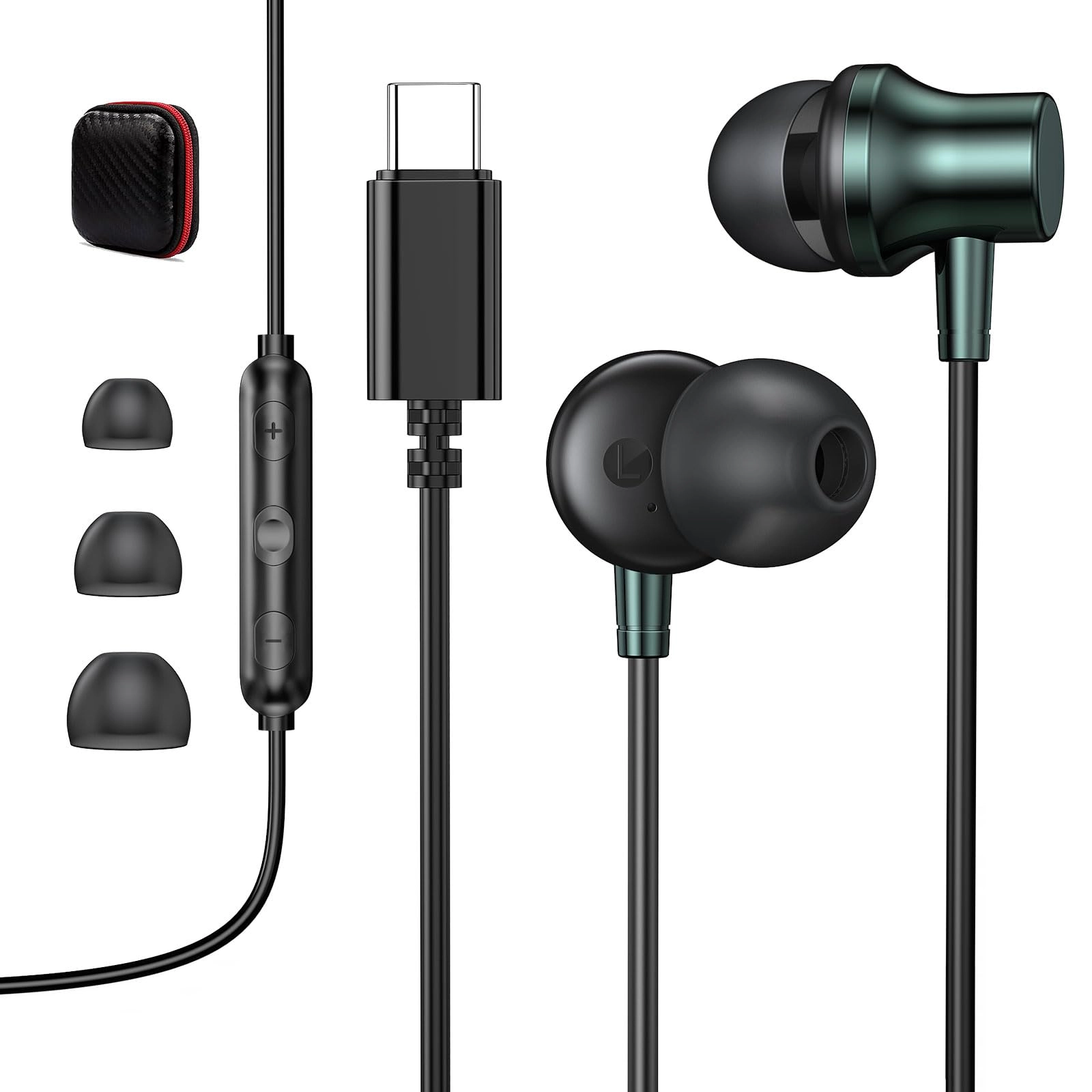 USB C Earbuds Wired Earbud