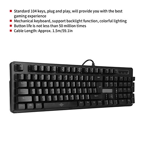 104 Key RGB Mechanical Keyboard - US Wired/Wireless
