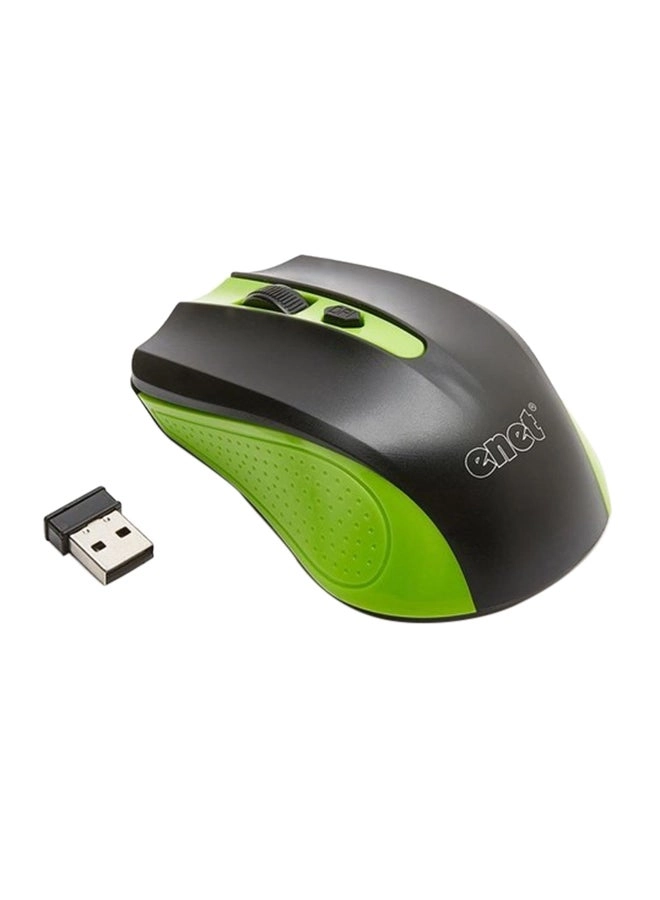 Optical Mouse Green - Wireless