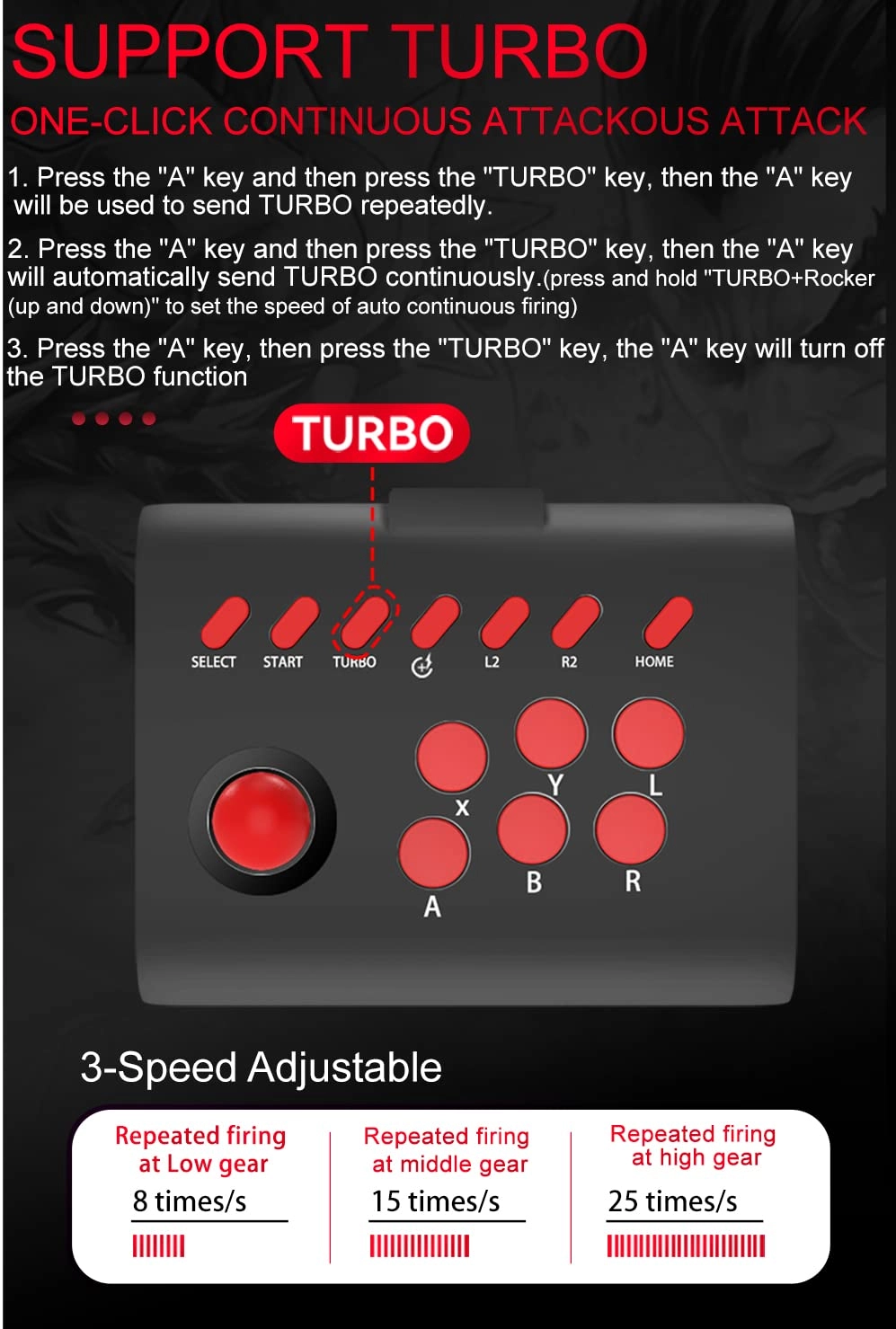 Arcade Fight Stick - Black