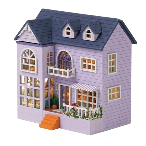 DIY Miniature Dollhouse Kit - Happy Manor 1:100
