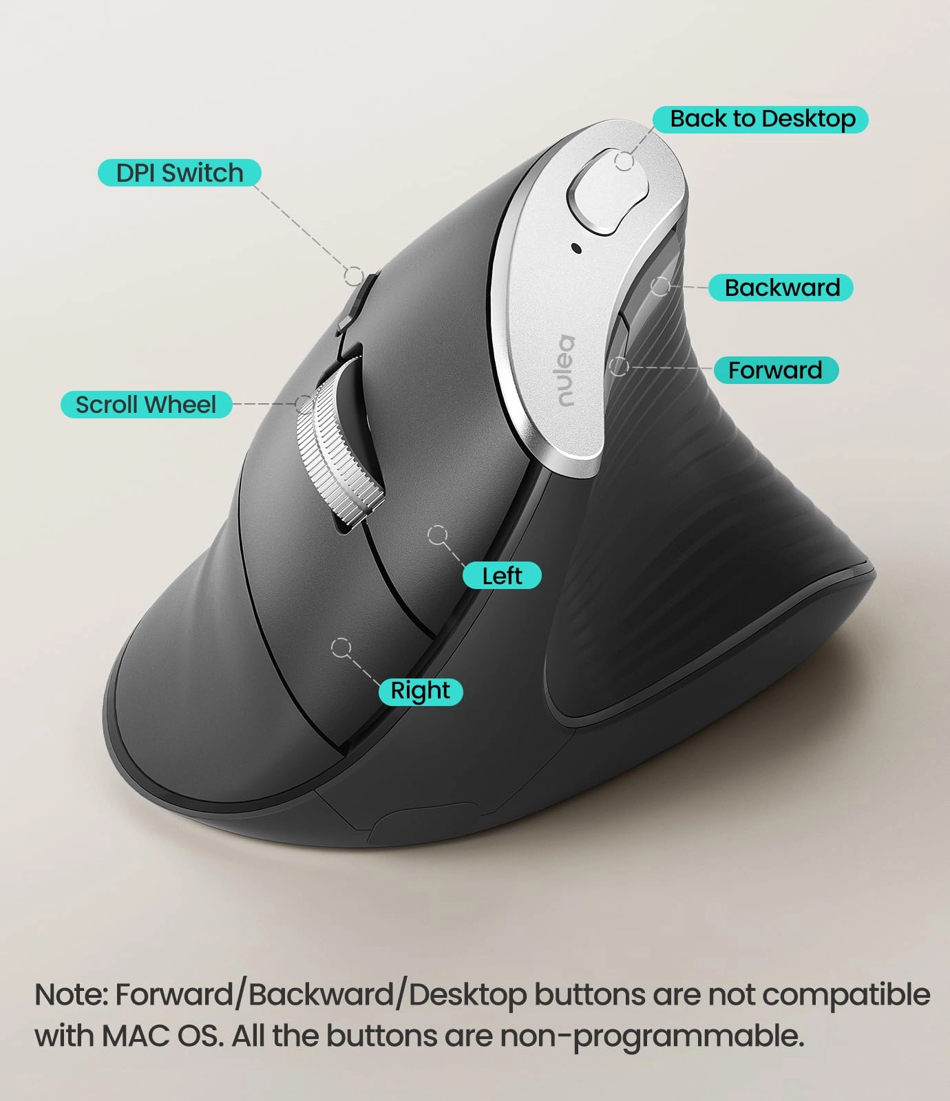 M510 Vertical Mouse - Wireless