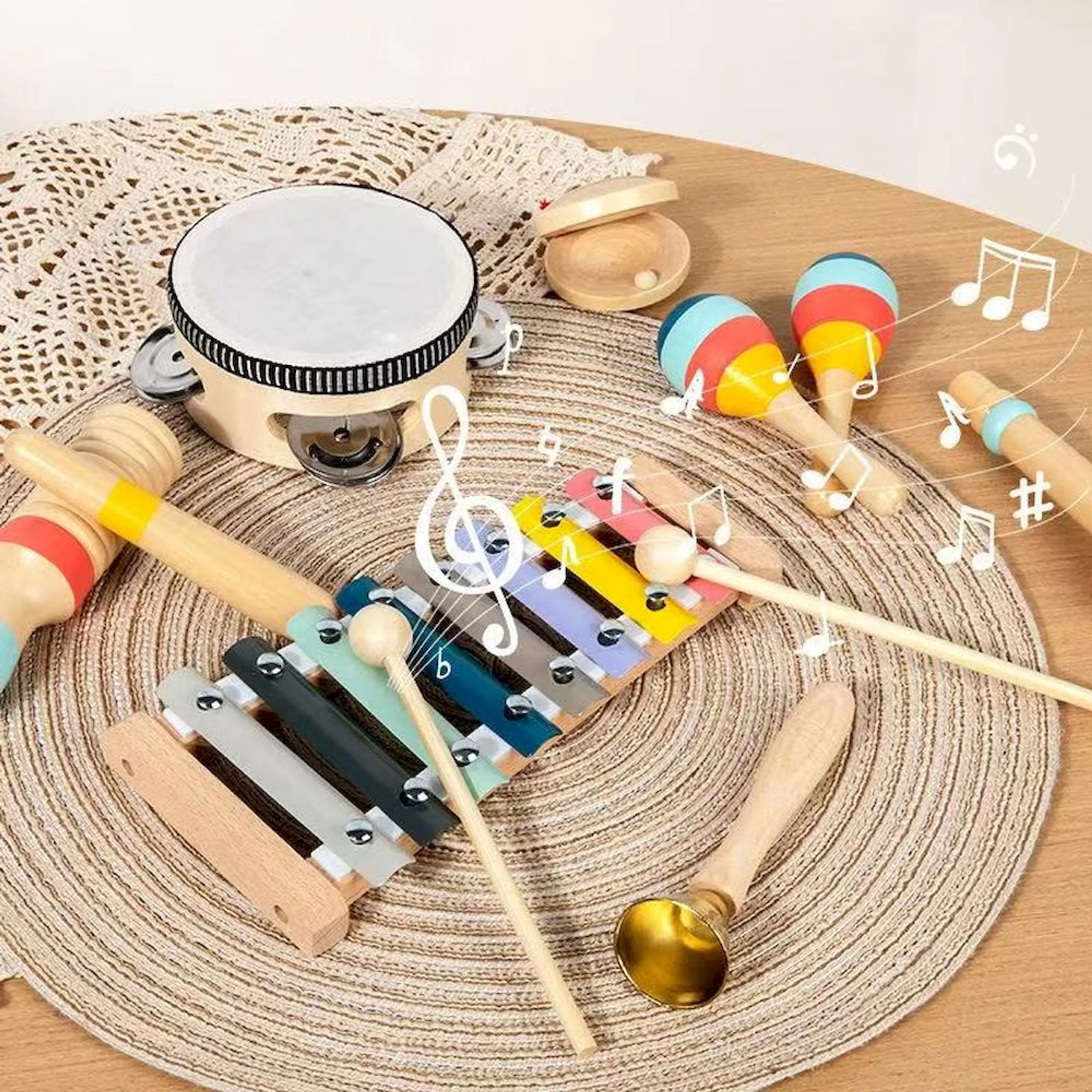 Wooden Montessori Music Instruments Musical Toy - 1 year+