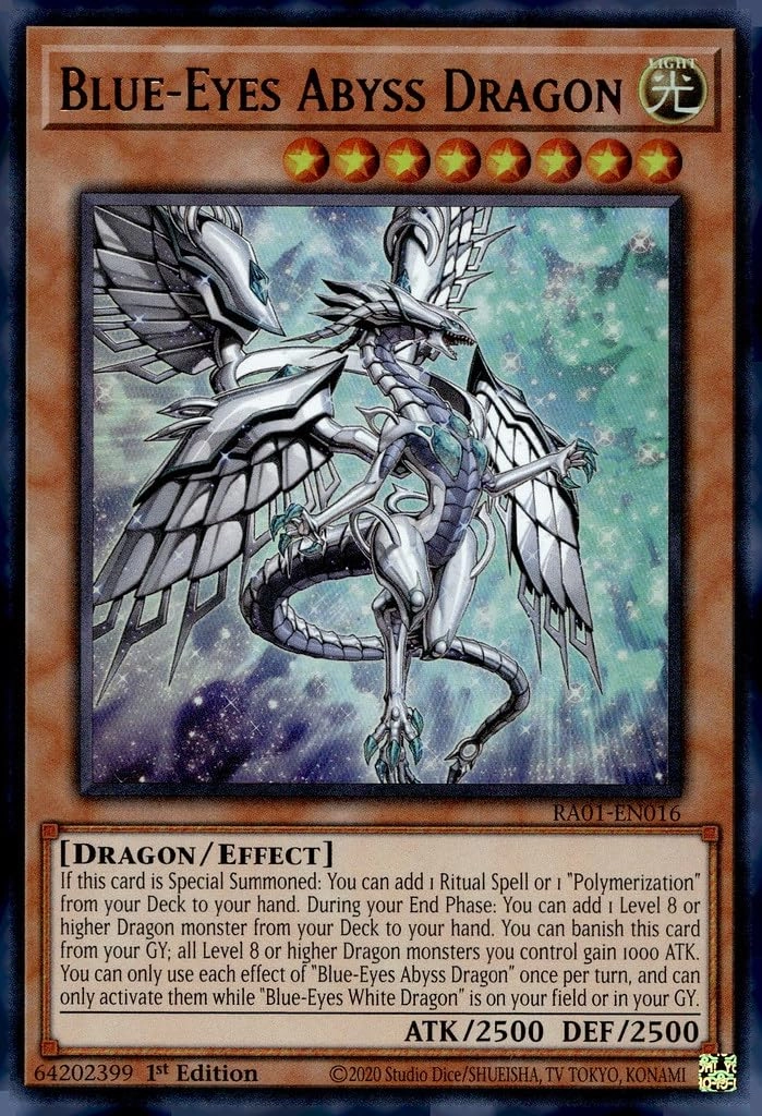 Blue-Eyes Abyss Dragon RA01-EN016 - 1st Edition