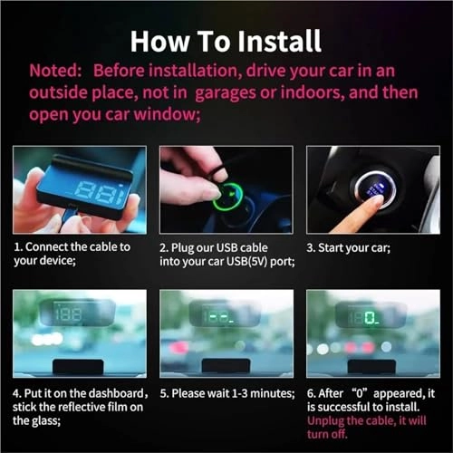 HUD Windshield Speed Projector - GPS HD