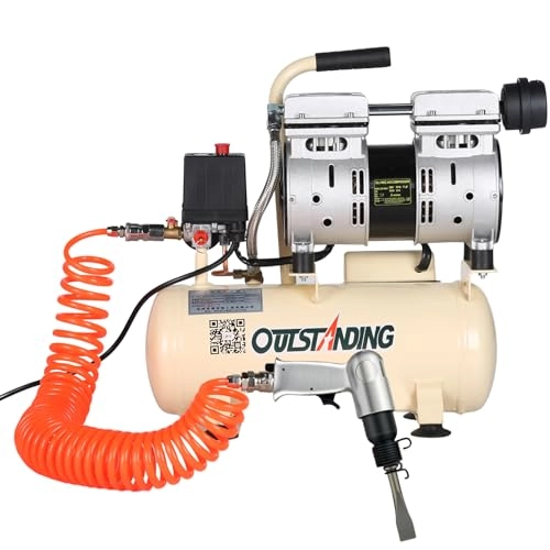 Air Hammer and Chisel Tool - 4500RPM 4 Chisels