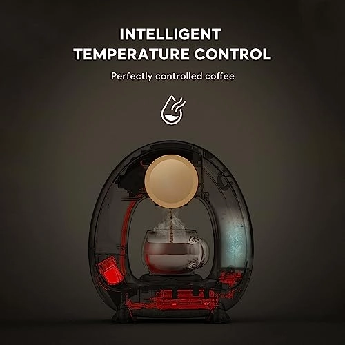 Semi-automatic Coffee Maker - Silent Portable AMZ-YD-HI14644B-UK-AE